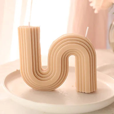 bougies parfumées géométriques en forme de u pour décoration intérieure - vue 21 sur 27