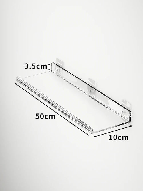 étagère murale flottante en acrylique transparent pour rangement organisé - vue 50 sur 57