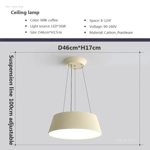 lustre moderne nordique à led pour intérieur - vue 11 sur 12