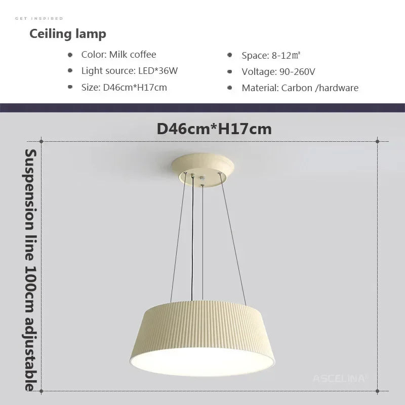 lustre moderne nordique à led pour intérieur - vue 11 sur 12