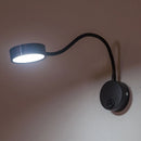 applique murale moderne à led avec bras flexible et interrupteur