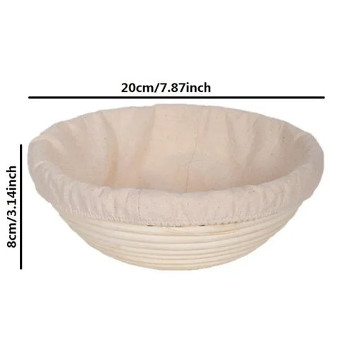 corbeille à pain en rotin panier pour cuisson et fermentation - vue 17 sur 18