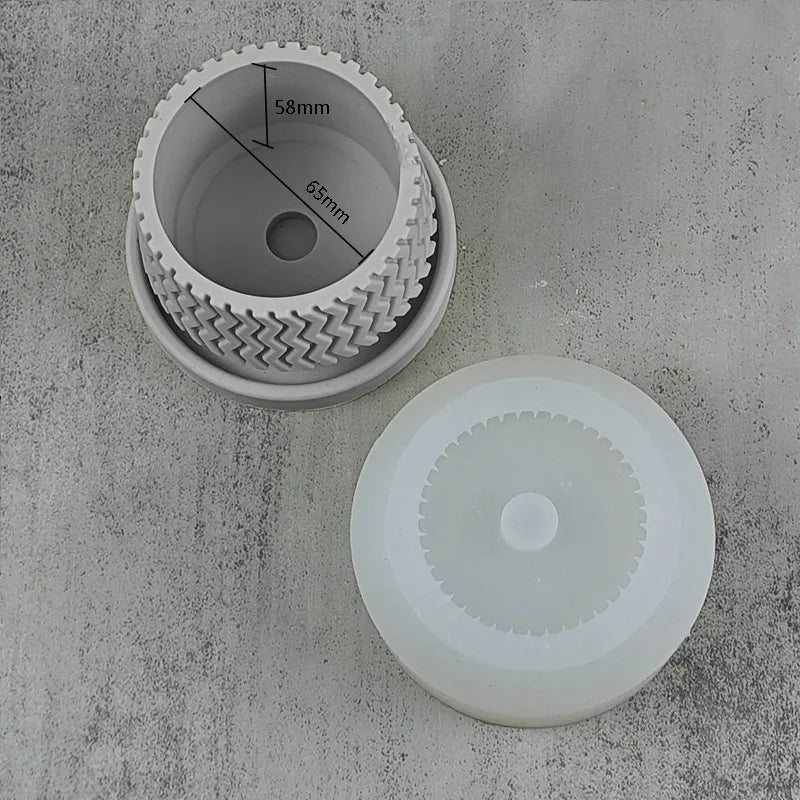 moules en silicone pour pots de fleurs en béton nordique et décoration intérieure - vue 5 sur 9