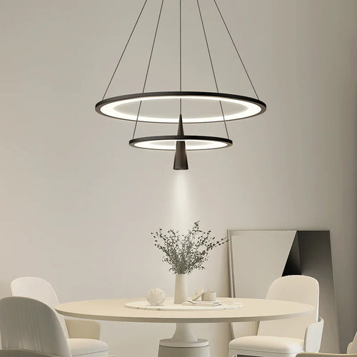 lustre moderne en cercle pour décoration intérieure élégante - vue 5 sur 10