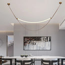 lustre led en silicone et cuir artificiel pour hôtel