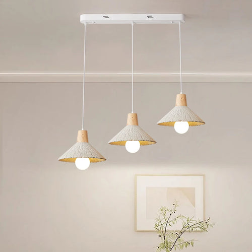 lustre nordique pastoral multi-têtes lampes décoratives simples - vue 2 sur 9
