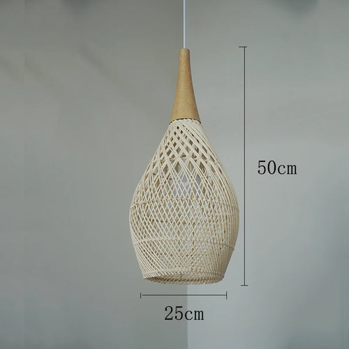 Suspension vintage d'Asie du Sud-Est Lampes en rotin de haute qualité Salle à manger Restaurant Cuisine Luminaires Loft Luminaires