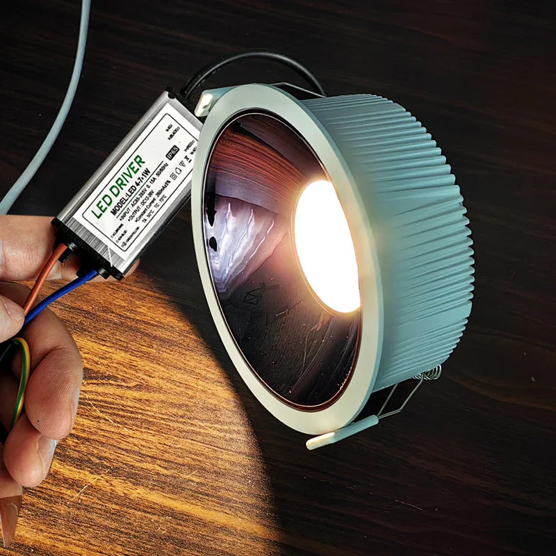 spot encastrable étanche avec éclairage led intégré anti-buée - vue 3 sur 6