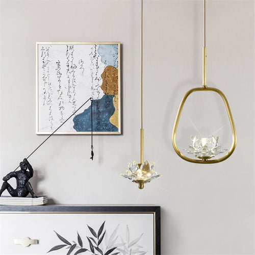 Suspension LED en cristal Zen - vue 4 sur 10