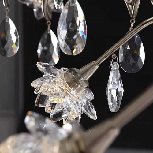 lustre led postmoderne en cristal nordique luxe g4 intérieur - vue 5 sur 5