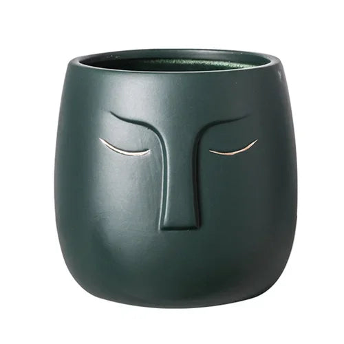 pot de fleurs en céramique doré pour décoration intérieure moderne - vue 11 sur 14