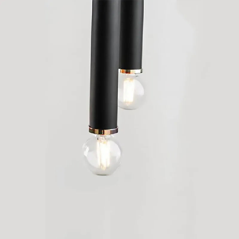 lustre créatif à 2 ampoules hauteur réglable en métal - vue 5 sur 8
