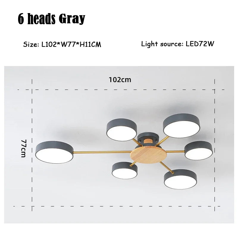 plafonnier moderne créatif pour décoration intérieure en led - vue 19 sur 25