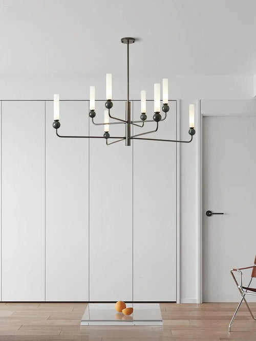 lustre moderne à LED pour décoration intérieure élégante et simple - vue 4 sur 10