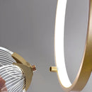 suspension design en acrylique pour décoration moderne de luxe