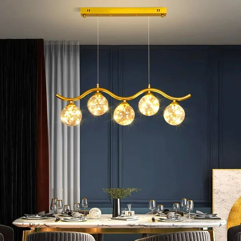 suspension LED pour salon cuisine et restaurant - vue 3 sur 8