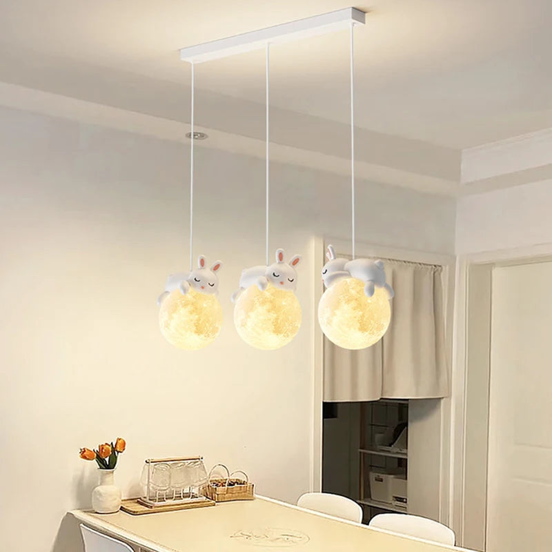 lustre moderne en forme d'animaux idéal pour enfants - vue 3 sur 11