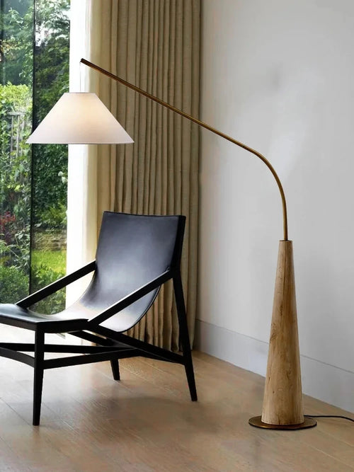 lampadaire nordique moderne créatif avec télécommande décoration intérieure - vue 3 sur 8