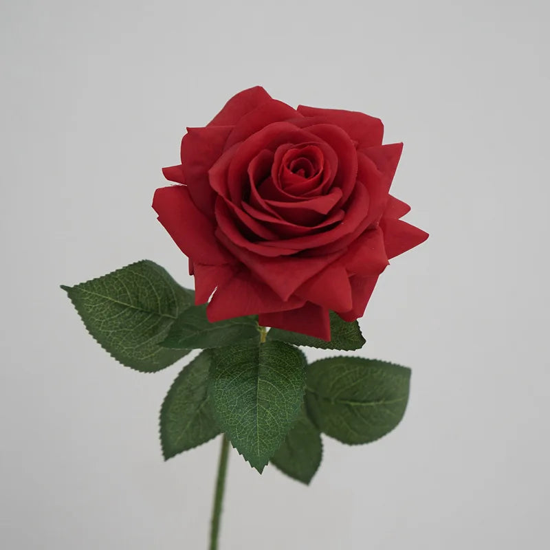 rose artificielle en latex pour décoration florale mariage et jardin - vue 6 sur 6