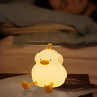 veilleuse canard en silicone rechargeable usb dimmable cadeau anniversaire