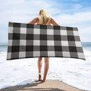 serviette de plage carreaux grand format anti sable