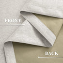 Rideau occultant sur mesure extra long style lin