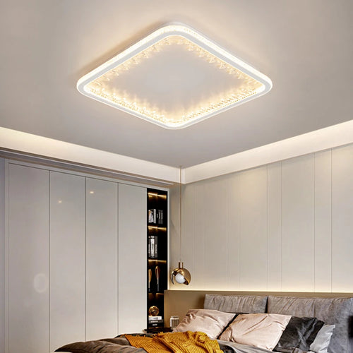 plafonnier moderne à leds avec télécommande design créatif intérieur - vue 4 sur 16