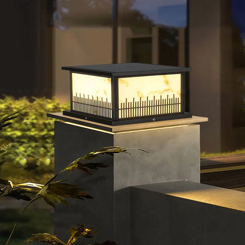 lampe solaire extérieure à led avec télécommande et intensité variable - vue 5 sur 6