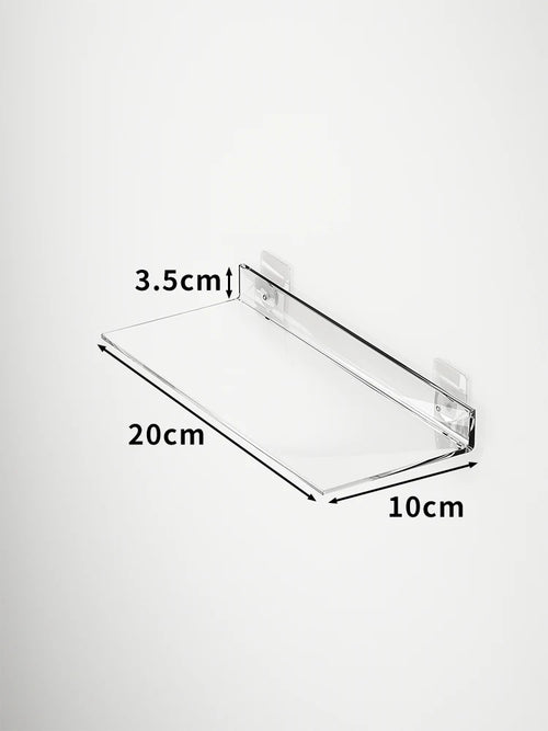 étagère murale flottante en acrylique transparent pour rangement organisé - vue 24 sur 57