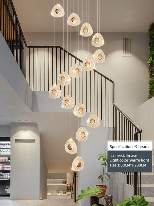 suspension design en acrylique pour intérieur moderne et loft - vue 2 sur 20