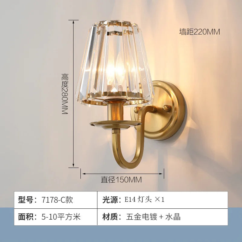 applique murale en cristal design pour intérieur élégant - vue 7 sur 8