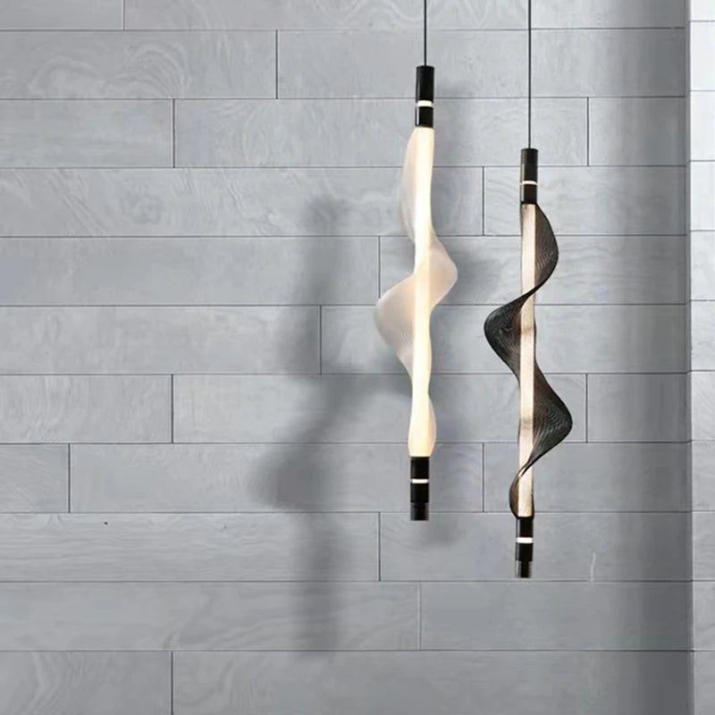 lustre led art déco avec cordon réglable luminaires suspendus - vue 2 sur 22