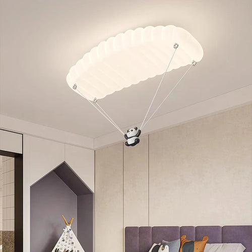 plafonnier panda en forme de parachute pour enfants - vue 3 sur 7