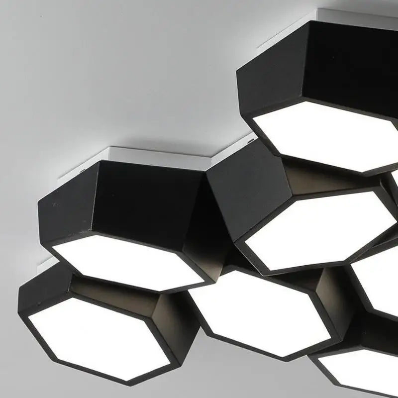 plafonnier moderne avec lumière led pour bureau et étude - vue 5 sur 12