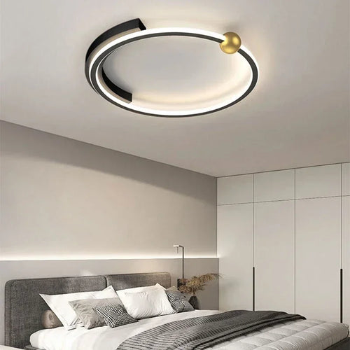Plafonnier moderne à LEDs pour chambre salon salle à manger étude décoration de la maison minimalisme - vue 3 sur 16