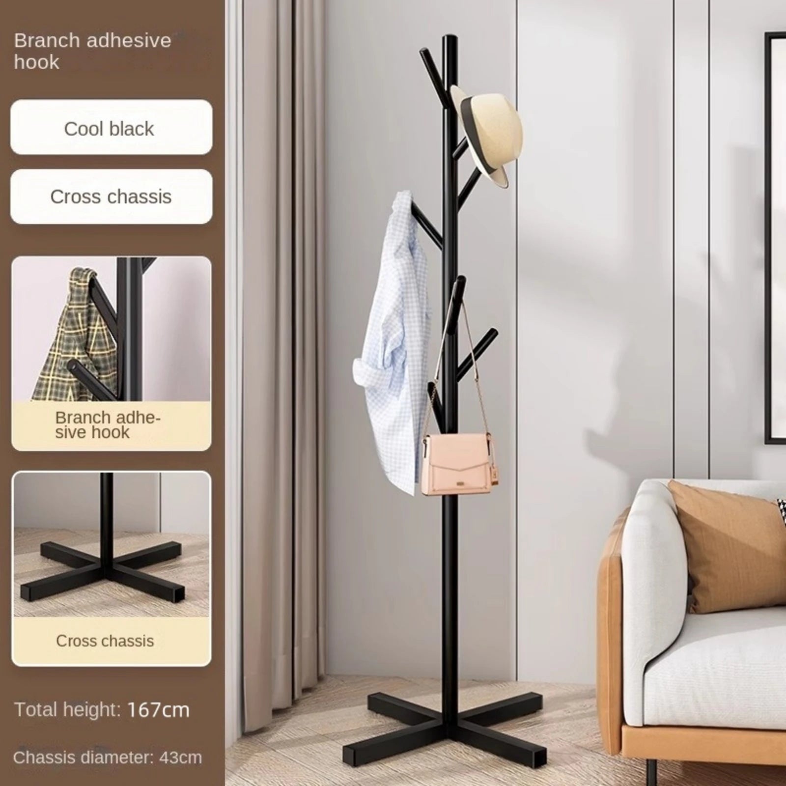 cintre en marbre sur pied pour un rangement pratique - vue 5 sur 6
