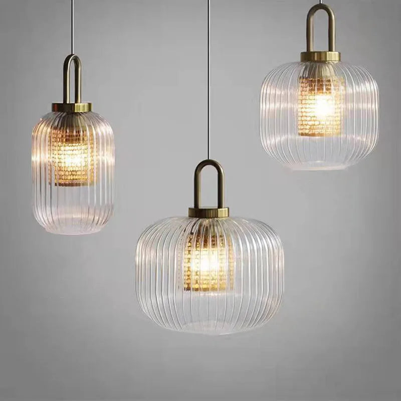 suspension moderne en verre pour café - vue 5 sur 16