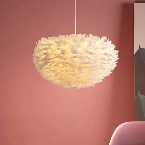 lustre moderne romantique led créative nordique suspendus éclairage - vue 3 sur 26