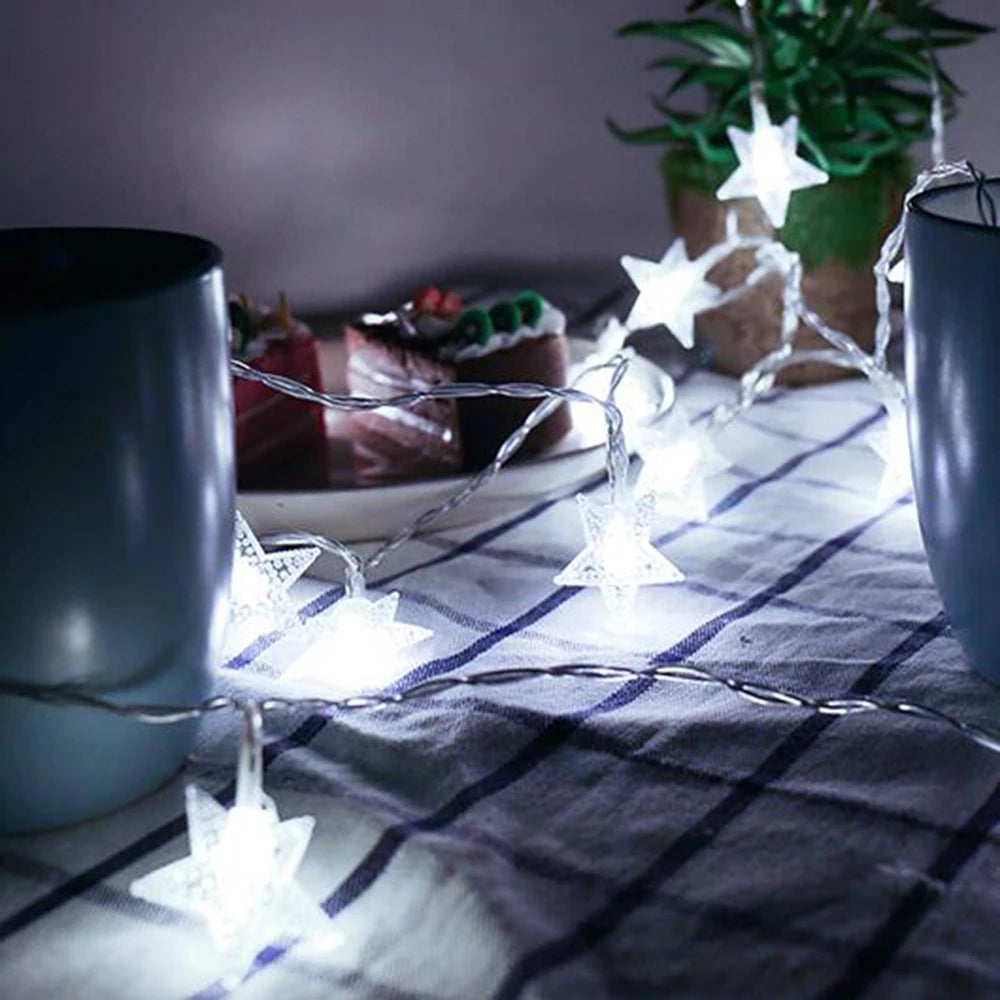 guirlande lumineuse étoile pour décoration extérieure et fêtes - vue 5 sur 12