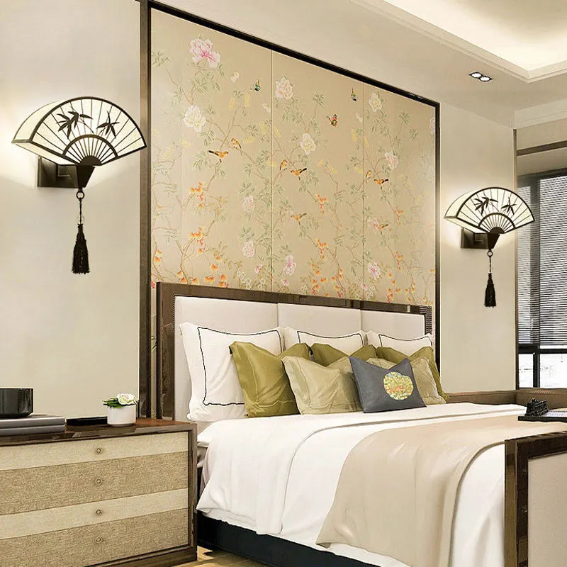 applique murale style chinois en fer art pour hôtel - vue 3 sur 7