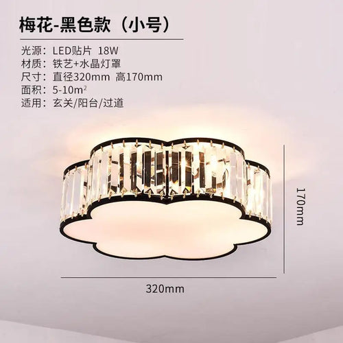 plafonnier moderne en cristal style européen lampes créatives à led - vue 9 sur 12