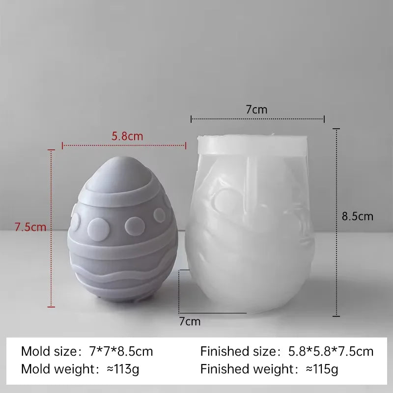 moule en silicone pour bougies œufs de pâques fait maison - vue 21 sur 21