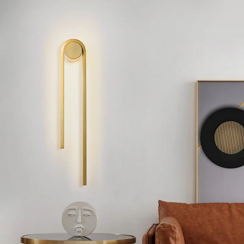 applique murale moderne en forme de u pour décoration intérieure - vue 6 sur 12