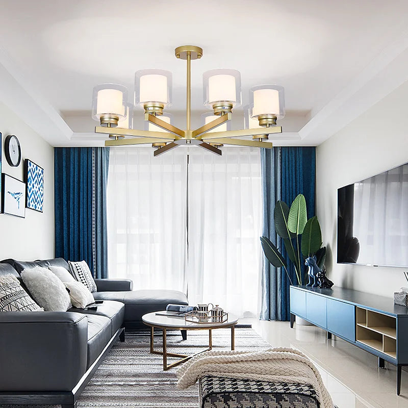 Bosmos European Style Decorative LED Chandeliers For Living Rooms, Bedrooms, And Modern Simple Indoor Lighting - vue 2 sur 21