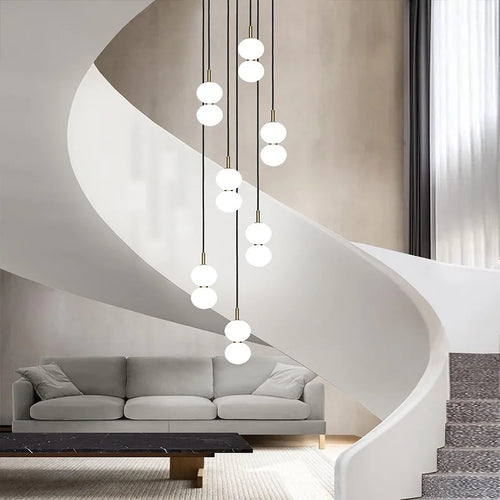 suspension en verre nordique pour décoration intérieure moderne - vue 6 sur 15