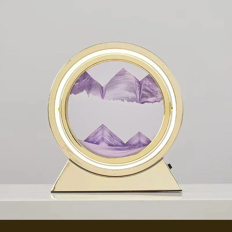 lampe de table créative avec sable mouvant 3D décoratif - vue 15 sur 24