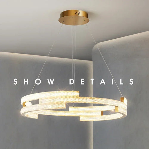 suspension moderne en led pour décoration intérieure élégante - vue 6 sur 16