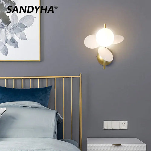 applique murale nordique macaron en fer décorative led pour enfant - vue 3 sur 12