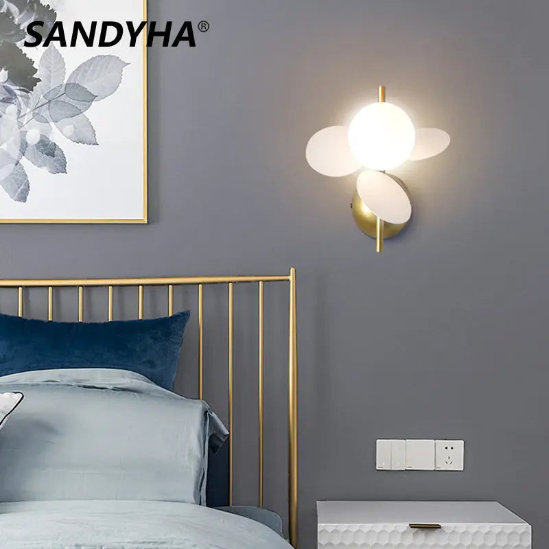 applique murale nordique macaron en fer décorative led pour enfant - vue 2 sur 12
