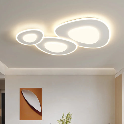 lustre moderne minimaliste ensemble de plafonniers pavés - vue 2 sur 10
